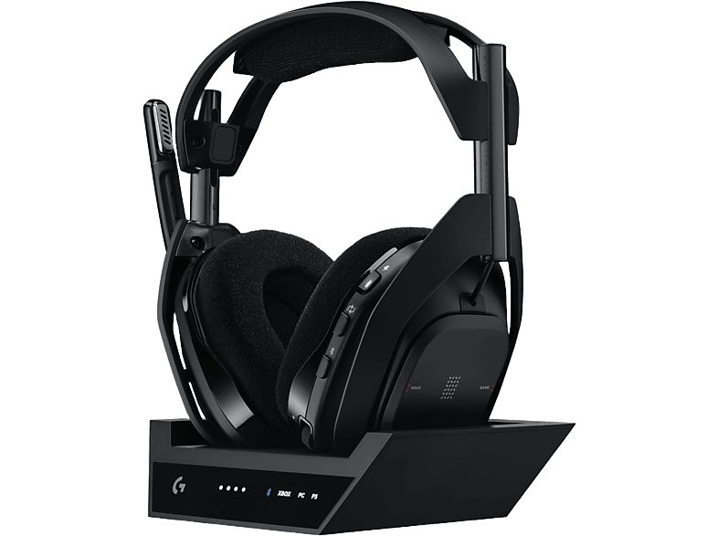 LOGITECH G Auriculares gaming - Logitech G ASTRO A50 X, Estación base, Multidispositivo, HDMI 4K, Lightspeed, Micrófono, PC/Mac/PS/Xbox, Bluetooth, Negro