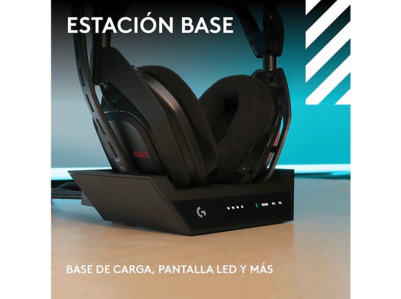 Auriculares gaming - Logitech G ASTRO A50 X, Estación base, Multidispositivo, HDMI 4K, Lightspeed, Micrófono, PC/Mac/PS/Xbox, Bluetooth, Negro — foto 11