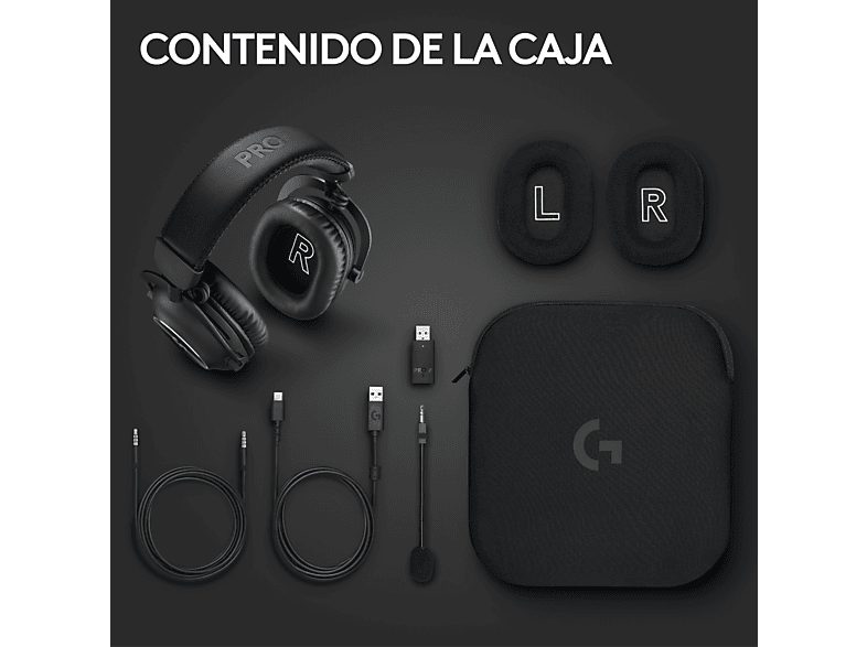 Auriculares gaming - Logitech G Pro X 2 Lightspeed + HS STAND, Inalámbrico, Bluetooth, Micrófono, 7.1 DTS, PC/PlayStation/Nintendo, Negro — foto 9