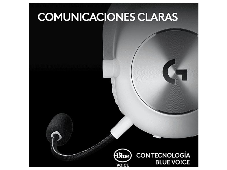 Auriculares gaming - Logitech G Pro X 2 Lightspeed, Inalámbrico, Bluetooth, Transductor de grafeno, 7.1 DTS, PC/PlayStation/Nintendo, Blanco — foto 6