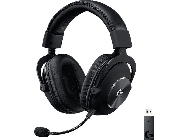 LOGITECH G Auriculares gaming - Logitech G PRO X, Inalámbrico, Lightspeed, PC-PS5/PS4, Nintendo, Filtros de voz, Transductores 50 mm, 7.1 canales, 20h, Negro
