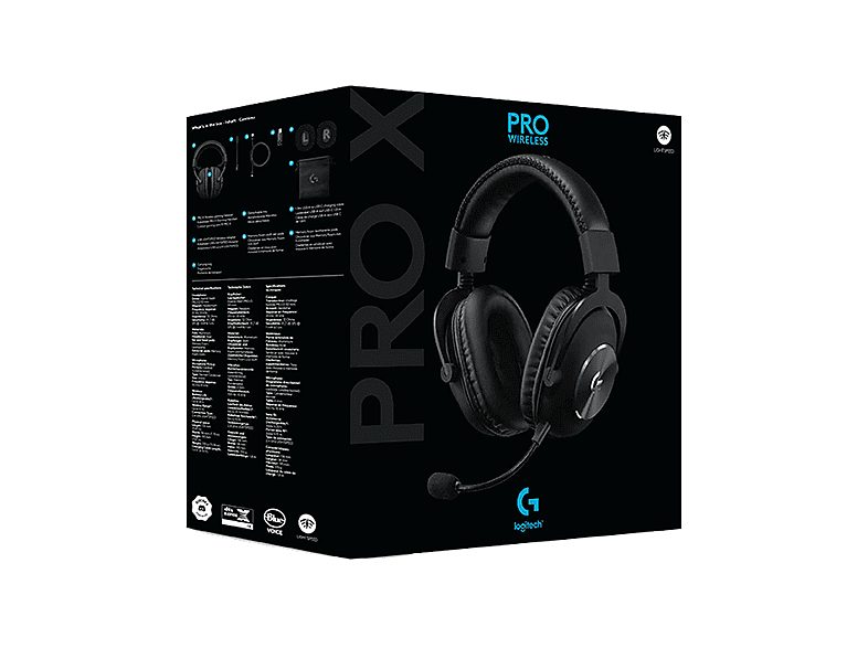 Auriculares gaming - Logitech G PRO X, Inalámbrico, Lightspeed, PC-PS5/PS4, Nintendo, Filtros de voz, Transductores 50 mm, 7.1 canales, 20h, Negro — foto 10