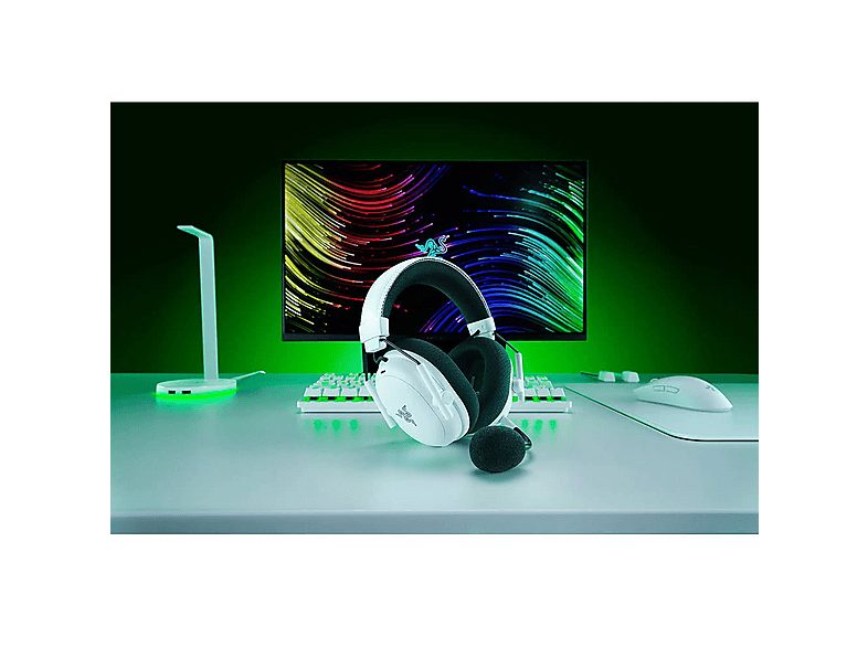 Auriculares gaming - Razer BlackShark V3 Pro, Circumaurales, Bluetooth, Micrófono, 70h Autonomía, Cancelación Activa de Ruido Híbrida, Blanco — foto 5