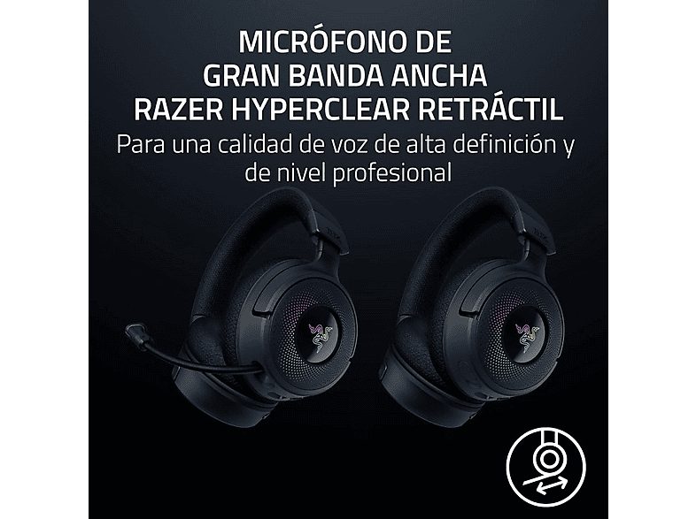 Auriculares gaming - Razer Kraken V4, Circumaurales, Bluetooth, Negro — foto 7
