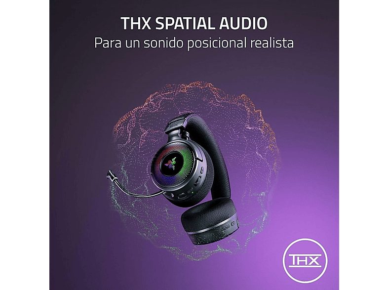 Auriculares gaming - Razer Kraken V4, Circumaurales, Bluetooth, Negro — foto 9