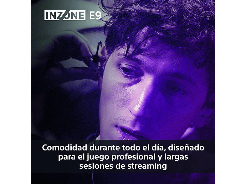 Auriculares gaming - Sony INZONE E9, Aislamiento acústico, Caja de audio USB-C, PC streaming, Cable 1,8 m, Fnatic, Estuche, G900W, Blanco — foto 5