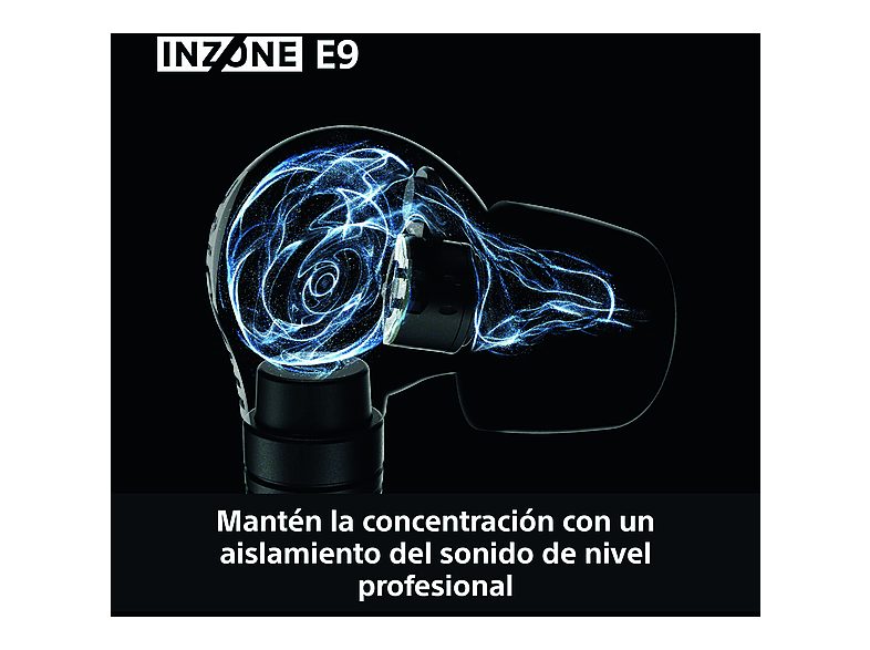 Auriculares gaming - Sony INZONE E9, Aislamiento acústico, Caja de audio USB-C, PC streaming, Cable 1,8 m, Fnatic, Estuche, G900W, Blanco — foto 7