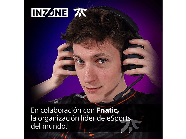 Auriculares gaming - Sony INZONE H9, Noise Cancelling, Inalámbricos, Bluetooth, Sonido espacial 360, 32h, Micrófono, PC / PlayStation 5 (PS5), Negro — foto 2