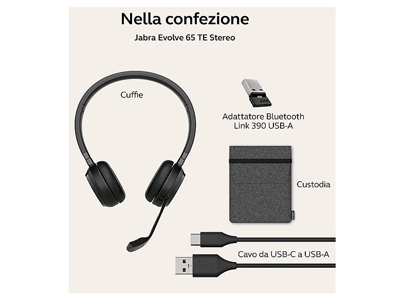 Auriculares inalámbricos  - 6699-833-309 JABRA, Circumaurales, Bluetooth, Black — foto 4