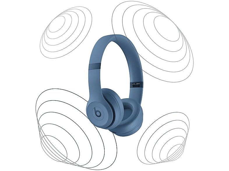 Auriculares inalámbricos - Beats Solo 4, Supraaurales, Bluetooth, 50h Autonomía, iOS y Android, Azul pizarra — foto 4