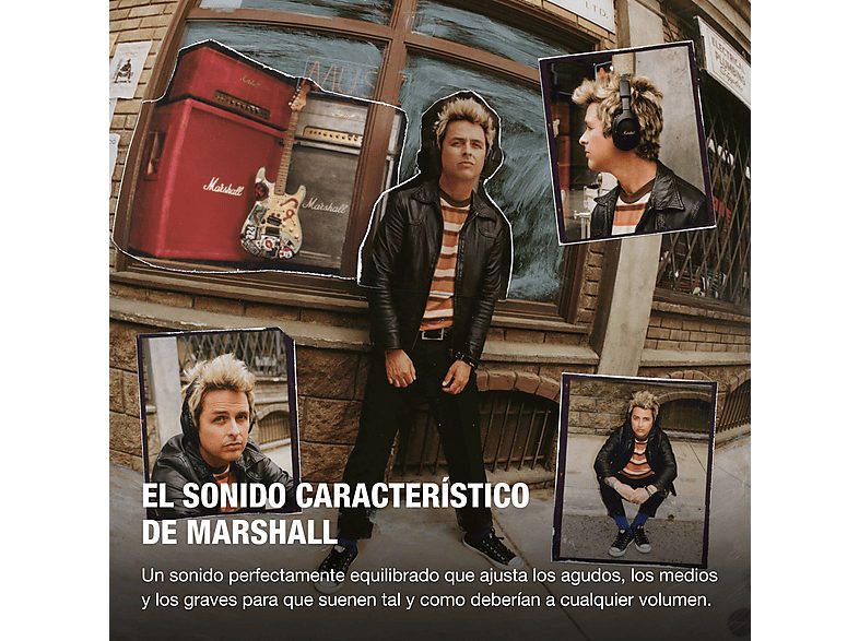 Auriculares inalámbricos - Marshall Monitor III A.N.C., Circumaurales, Bluetooth 5.3, Cancelación de ruido, 100h Autonomía, Plegables, Negro — foto 3