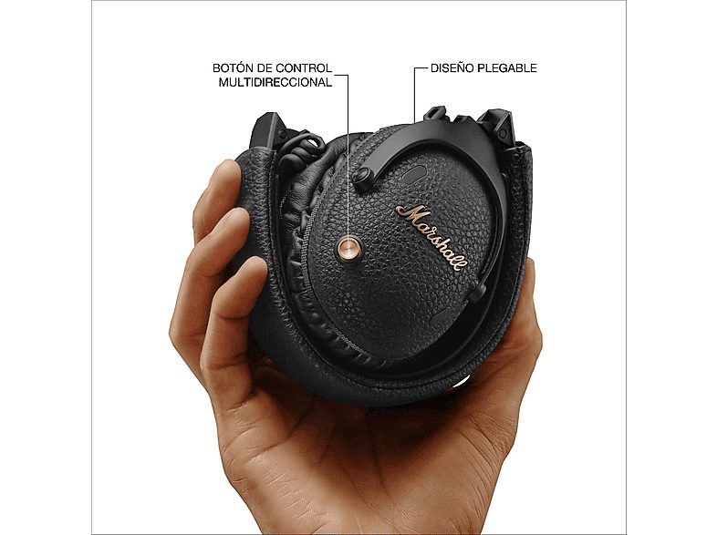 Auriculares inalámbricos - Marshall Monitor III A.N.C., Circumaurales, Bluetooth 5.3, Cancelación de ruido, 100h Autonomía, Plegables, Negro — foto 7