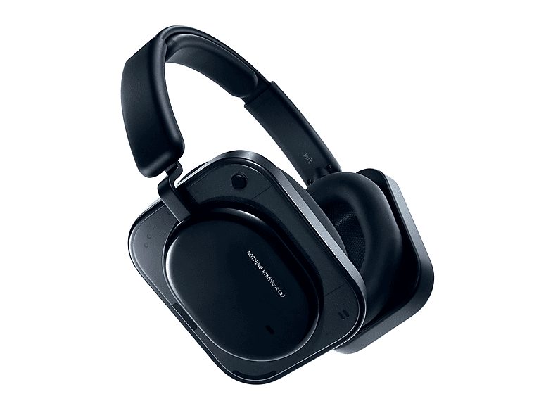 Auriculares inalámbricos - Nothing Headphone (a), 120h Autonomía, Cancelación de Ruido Activa, Certificación Hi-Res y LDAC, Control Táctil, Negro — foto 2