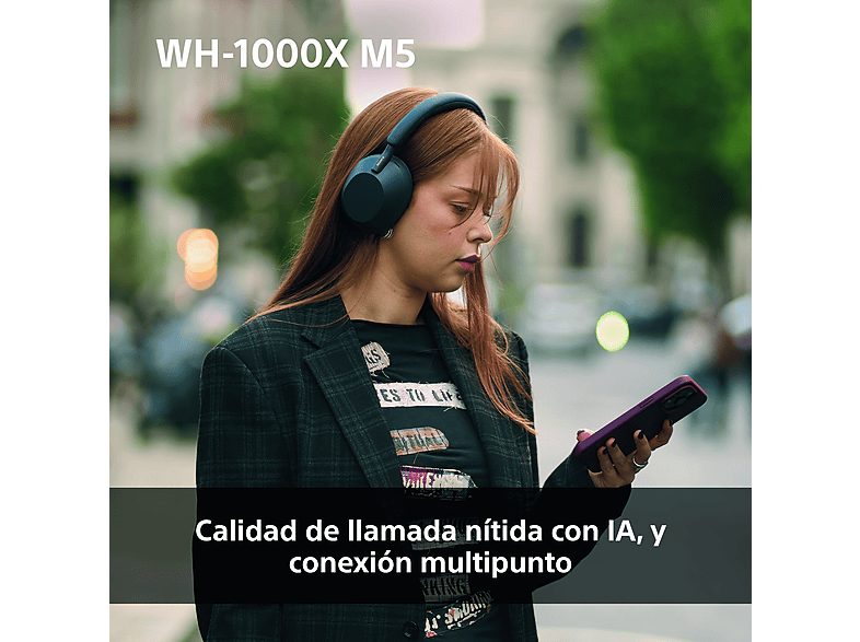 Auriculares inalámbricos - Sony WH-1000XM5B, Estuche rígido, Cancelación ruido, 30h, Hi-Res, Carga Rápida, Llamada Nítida, Bluetooth, Diadema, Negro — foto 10