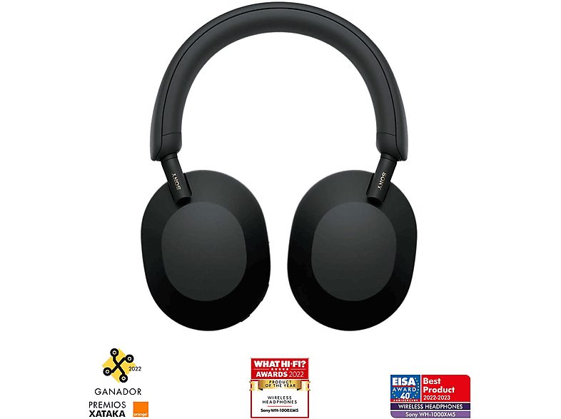 Auriculares inalámbricos - Sony WH-1000XM5B, Estuche rígido, Cancelación ruido, 30h, Hi-Res, Carga Rápida, Llamada Nítida, Bluetooth, Diadema, Negro — foto 3