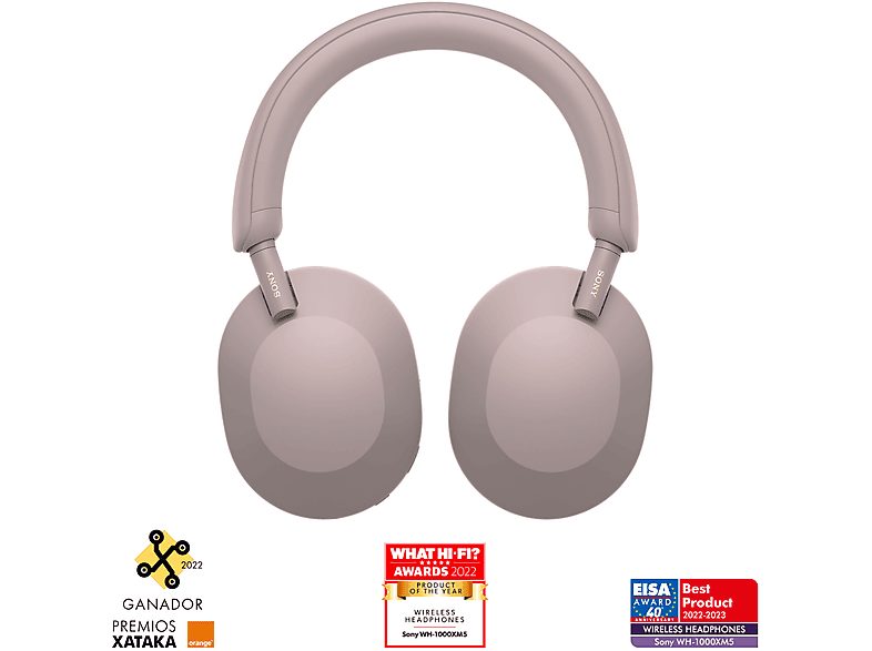 Auriculares inalámbricos - Sony WH-1000XM5P, Cancelación ruido (Noise Cancelling), 30h, Hi-Res, Carga Rápida, Con Asistente, Bluetooth, Diadema, Rosa — foto 3