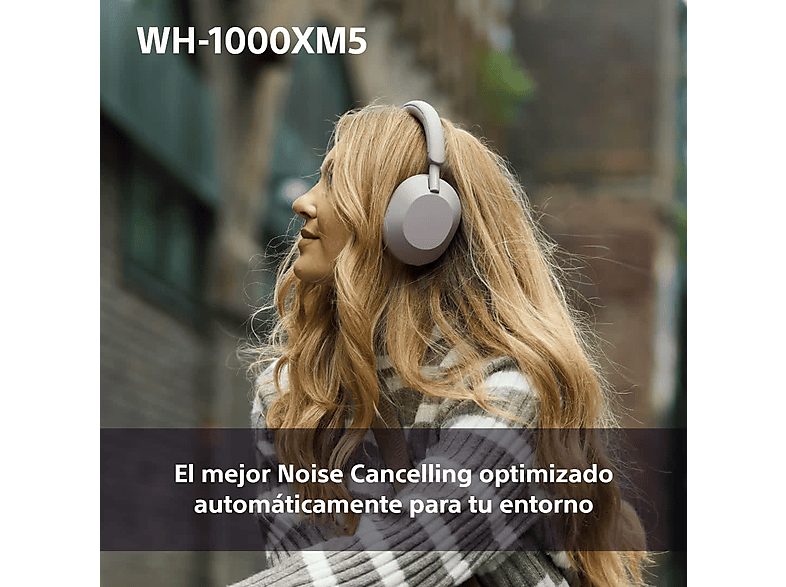 Auriculares inalámbricos - Sony WH-1000XM5P, Cancelación ruido (Noise Cancelling), 30h, Hi-Res, Carga Rápida, Con Asistente, Bluetooth, Diadema, Rosa — foto 5