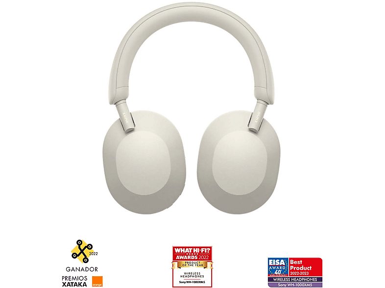 Auriculares inalámbricos - Sony WH-1000XM5S, Cancelación ruido (Noise Cancelling), 30h, Hi-Res, Carga Rápida, Con Asistente, Bluetooth, Diadema, Plata — foto 2