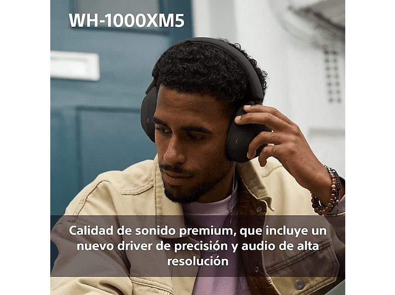 Auriculares inalámbricos - Sony WH-1000XM5S, Cancelación ruido (Noise Cancelling), 30h, Hi-Res, Carga Rápida, Con Asistente, Bluetooth, Diadema, Plata — foto 6