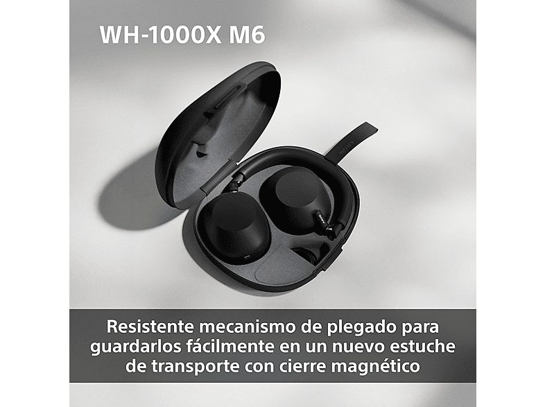 Auriculares inalámbricos - Sony WH-1000XM6, Cancelación ruido, 30h Autonomía, Hi-Res, Carga Rápida, Cómodo, Plegable, iOS/Android, Negro — foto 5
