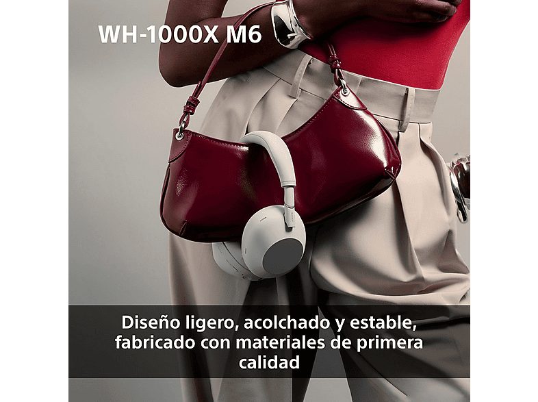 Auriculares inalámbricos - Sony WH-1000XM6, Cancelación ruido, 30h Autonomía, Hi-Res, Carga Rápida, Cómodo, Plegable, iOS/Android, Negro — foto 6