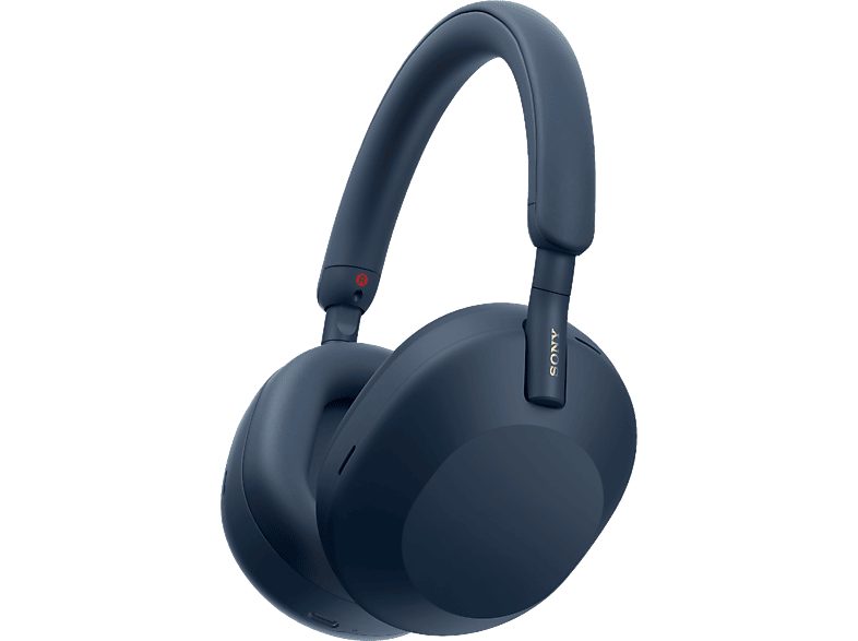 Auriculares inalámbricos - Sony WH1000XM5L, Cancelación ruido (Noise Cancelling), 30h, Hi-Res, Carga Rápida, Con Asistente, Bluetooth, Diadema, Azul