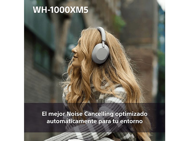 Auriculares inalámbricos - Sony WH1000XM5L, Cancelación ruido (Noise Cancelling), 30h, Hi-Res, Carga Rápida, Con Asistente, Bluetooth, Diadema, Azul — foto 5