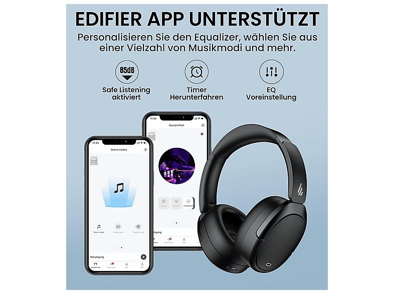 Auriculares inalámbricos  - WH950NB EDIFIER, Supraaurales, Bluetooth, Not available — foto 5