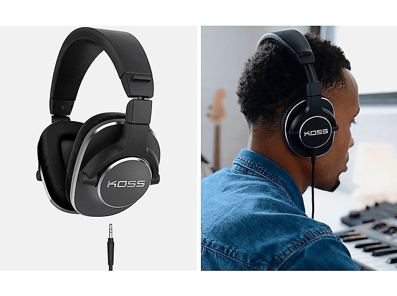 Auriculares  - PRO4S Studio KOSS, Circumaurales, Negro — foto 2