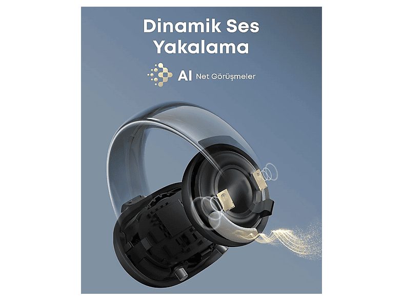 Auriculares True Wireless  - Aeroclip SOUNDCORE, Control remoto, Bluetooth, Negro — foto 3