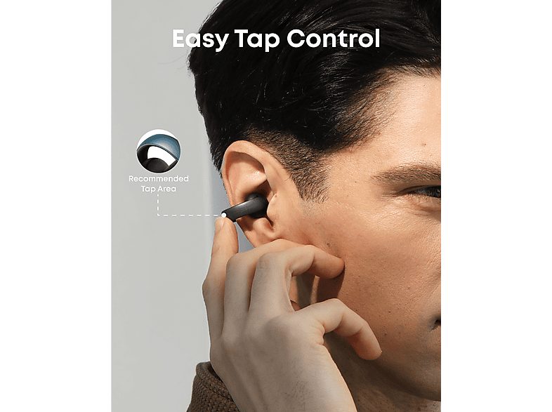 Auriculares True Wireless  - Aeroclip SOUNDCORE, Control remoto, Bluetooth, Negro — foto 5