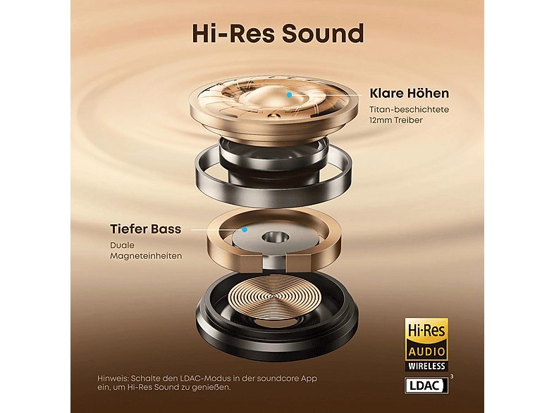 Auriculares True Wireless  - Aeroclip SOUNDCORE, Control remoto, Bluetooth, Negro — foto 9