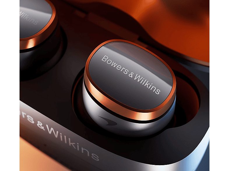 Auriculares True Wireless - Bowers & Wilkins Pi8 McLaren Edition, Cancelación de Ruido Activa, Autonomía 6.5 h, Gris y naranja — foto 4
