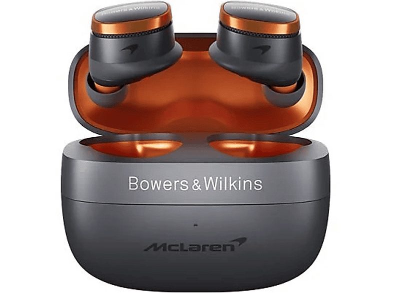 Auriculares True Wireless - Bowers & Wilkins Pi8 McLaren Edition, Cancelación de Ruido Activa, Autonomía 6.5 h, Gris y naranja — foto 5