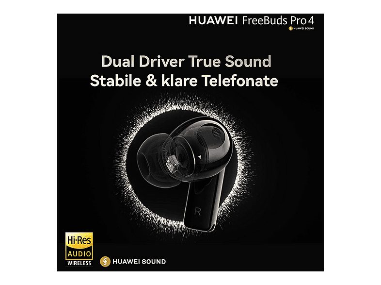 Auriculares True Wireless  - FreeBuds Pro 4 HUAWEI, Intraurales, Bluetooth, Negro — foto 7