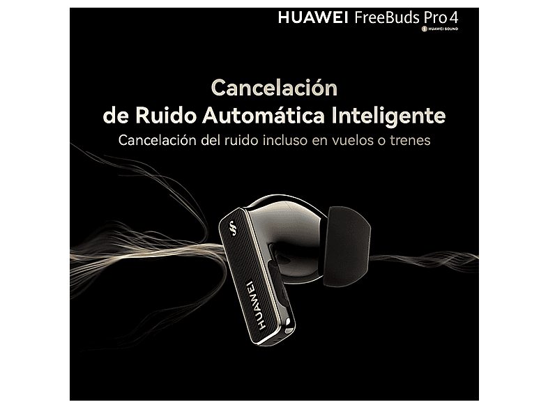 Auriculares True Wireless - Huawei FreeBuds Pro 4, 33h Autonomía, Cancelación de Ruido, Doble Conexión, Blanco — foto 11