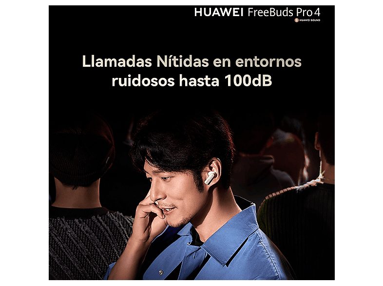 Auriculares True Wireless - Huawei FreeBuds Pro 4, 33h Autonomía, Cancelación de Ruido, Doble Conexión, Blanco — foto 15