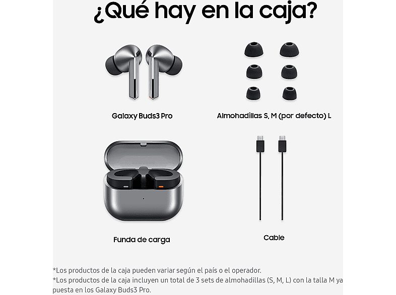 Auriculares True Wireless - Samsung Galaxy Buds3 Pro, ANC, Bluetooth 5.4, Audio 24bits, 3 Micrófonos, Reproducción hasta 30h, Dual Amp, Grafito — foto 12