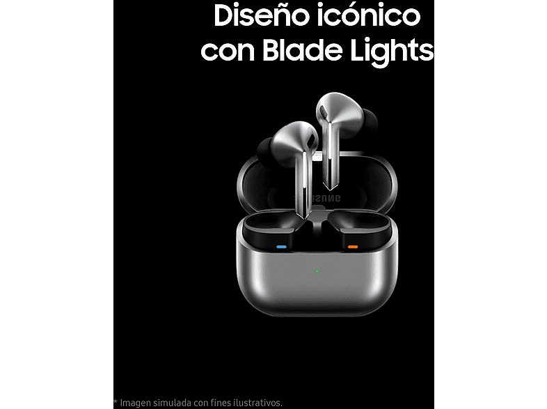 Auriculares True Wireless - Samsung Galaxy Buds3 Pro, ANC, Bluetooth 5.4, Audio 24bits, 3 Micrófonos, Reproducción hasta 30h, Dual Amp, Grafito — foto 2