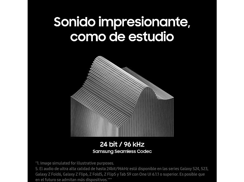 Auriculares True Wireless - Samsung Galaxy Buds3 Pro, ANC, Bluetooth 5.4, Audio 24bits, 3 Micrófonos, Reproducción hasta 30h, Dual Amp, Grafito — foto 5