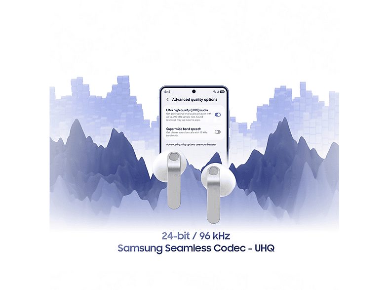 Auriculares True Wireless - Samsung Galaxy Buds4, Cancelación Activa de Ruido (ANC), Bluetooth 6.1, Autonomía hasta 5 horas con ANC, Blanco — foto 4