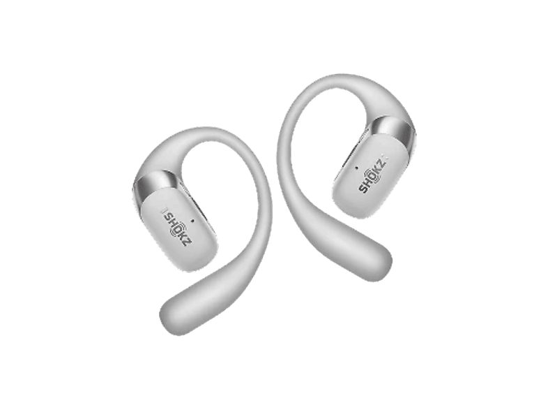 Auriculares True Wireless - Shokz OpenFit 2+, 48h Autonomía, Open-Ear, Resistencia agua IP55, Micrófono con cancelación de ruido, Dolby Audio, Gris