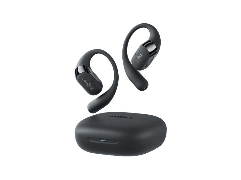 Auriculares True Wireless - Shokz OpenFit 2+, 48h Autonomía, Open-Ear, Resistencia agua IP55, Micrófono con cancelación de ruido, Dolby Audio, Negro — foto 4