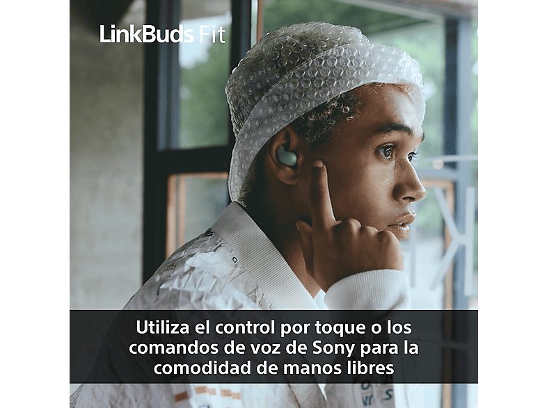 Auriculares True Wireless - Sony LinkBuds Fit, Cancelación de ruido (Noise Cancelling), Bluetooth, HiRes, 21 horas, iOS y Android, Google, IPX4, Verde — foto 11