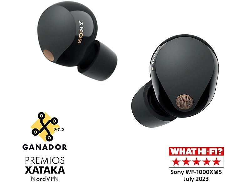 Auriculares True Wireless - Sony WF1000XM5B, Cancelación de ruido (Noise Cancelling), Hi-Res, Google assistant, Alexa, Siri, 24 horas, IPX4, Negro — foto 2