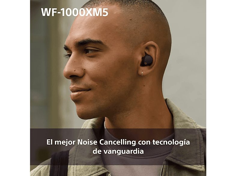Auriculares True Wireless - Sony WF1000XM5B, Cancelación de ruido (Noise Cancelling), Hi-Res, Google assistant, Alexa, Siri, 24 horas, IPX4, Negro — foto 4