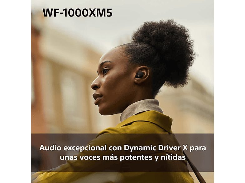 Auriculares True Wireless - Sony WF1000XM5B, Cancelación de ruido (Noise Cancelling), Hi-Res, Google assistant, Alexa, Siri, 24 horas, IPX4, Negro — foto 5