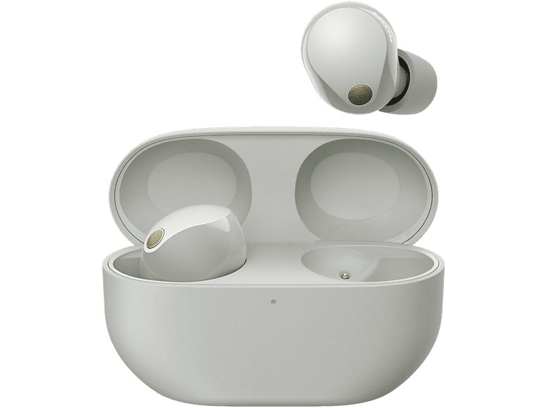 Auriculares True Wireless - Sony WF1000XM5S, Cancelación de ruido (Noise Cancelling), Hi-Res, Google assistant, Alexa, Siri, 24 horas, IPX4, Plata