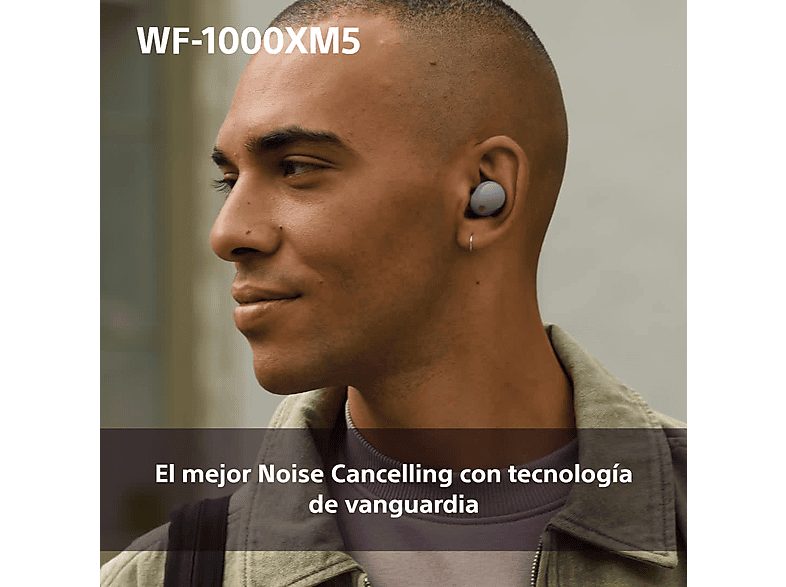 Auriculares True Wireless - Sony WF1000XM5S, Cancelación de ruido (Noise Cancelling), Hi-Res, Google assistant, Alexa, Siri, 24 horas, IPX4, Plata — foto 4