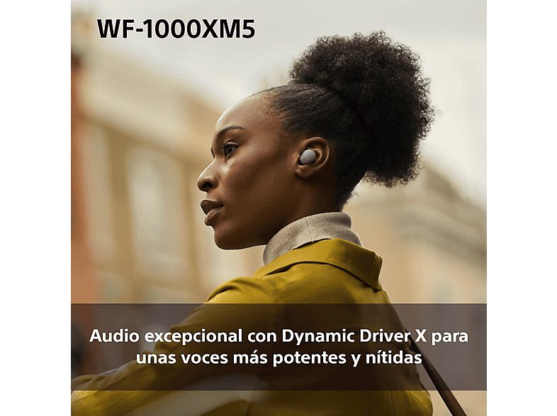 Auriculares True Wireless - Sony WF1000XM5S, Cancelación de ruido (Noise Cancelling), Hi-Res, Google assistant, Alexa, Siri, 24 horas, IPX4, Plata — foto 5